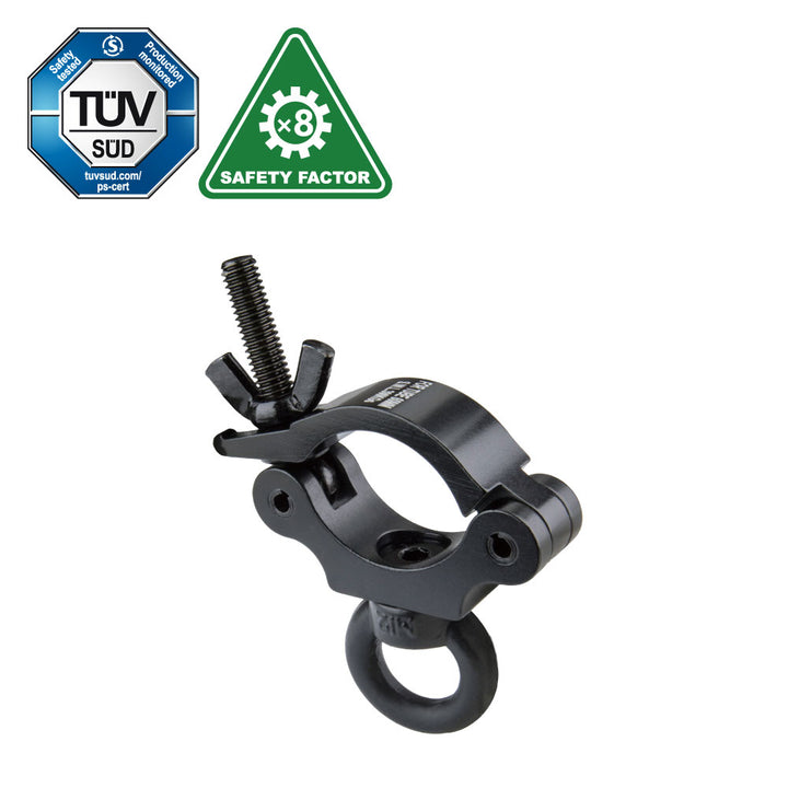 KCP-859B - Slim Type Mighty Eye Ring Opening Coupler, Black