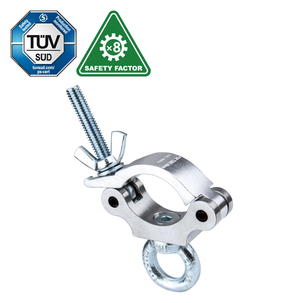 KCP-859 - Slim Type Mighty Eye Ring Opening Coupler, Polished single coupler view