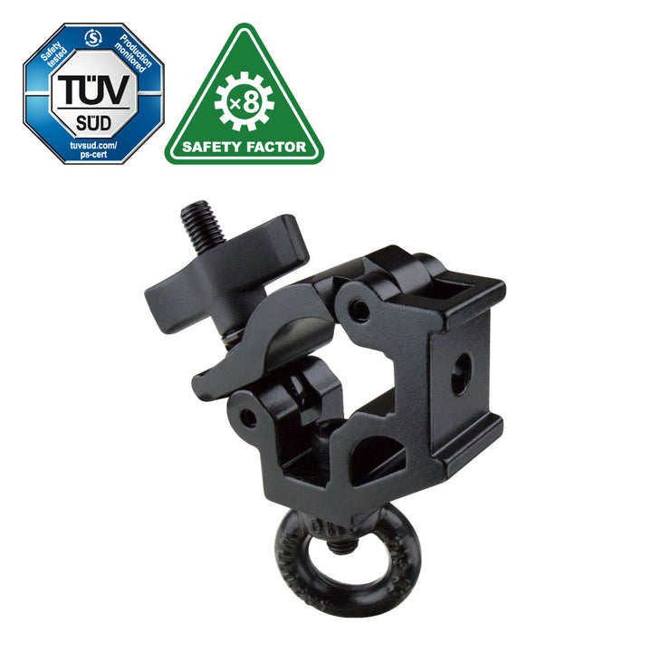 KCP-863B - Nugget Eye Ring Opening Coupler, Black