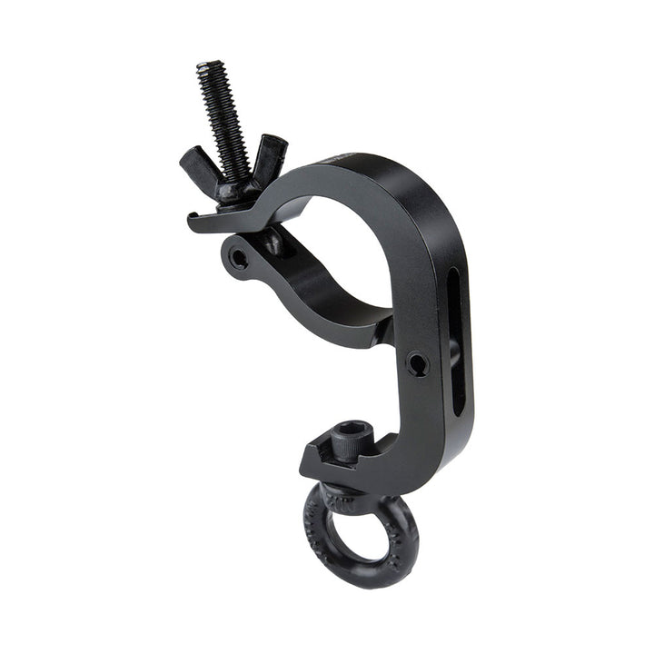 KCP-882B - Slim Mighty Handcuff Eye Ring Opening Coupler, Black