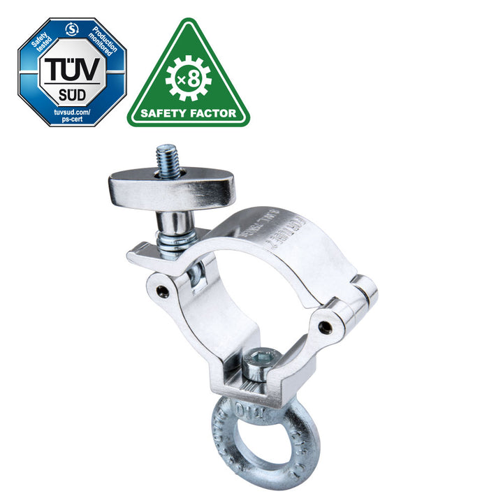KCP-903 - Eye Ring Opening Burger Coupler, Polished single coupler view