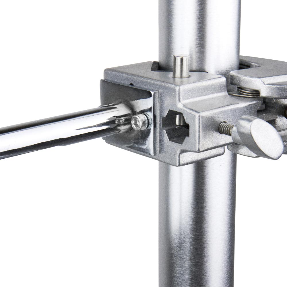 KD-740P - Display Shelf Square Aluminium Plate mounted on display coupler