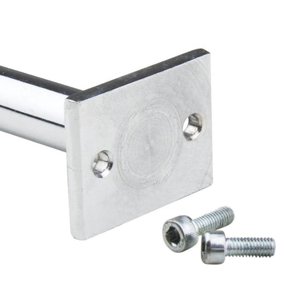 KD-740P - Display Shelf Square Aluminium Plate plate and screws detail