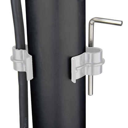 KD-C55 - Cable Clip with Allen Wrench Holder mounted with cable and Allen wrench