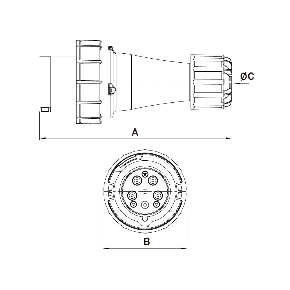 KHTN0331 - CEE Inlet dimension diagram