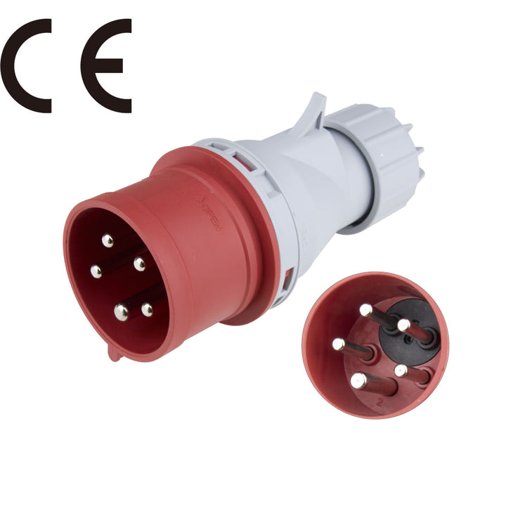 KHTN725 - KUPO CEE Plug 32 A 5P 380-415 V 6h IP44 with Phase Inverter