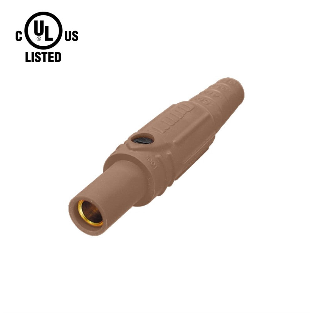 KL-150LFBN - K-LOK 150 A Single-Pole Line Connector Female Brown