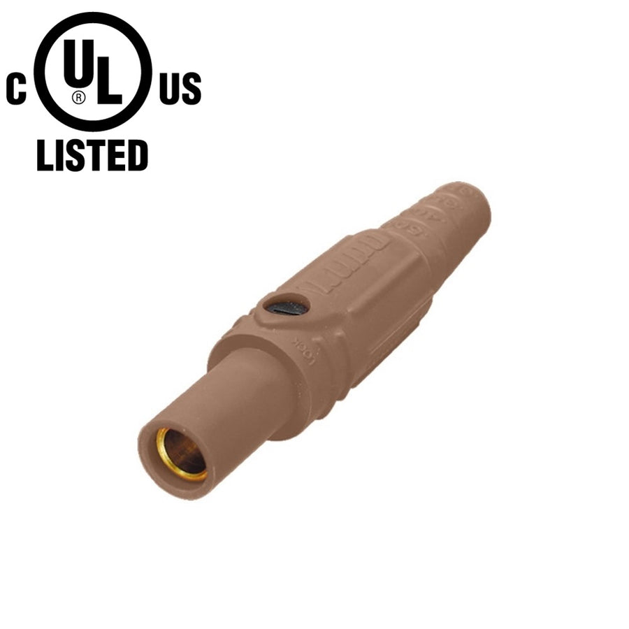 KL-150LFBN - K-LOK 150 A Single-Pole Line Connector, Female, Brown, 600 V Maximum