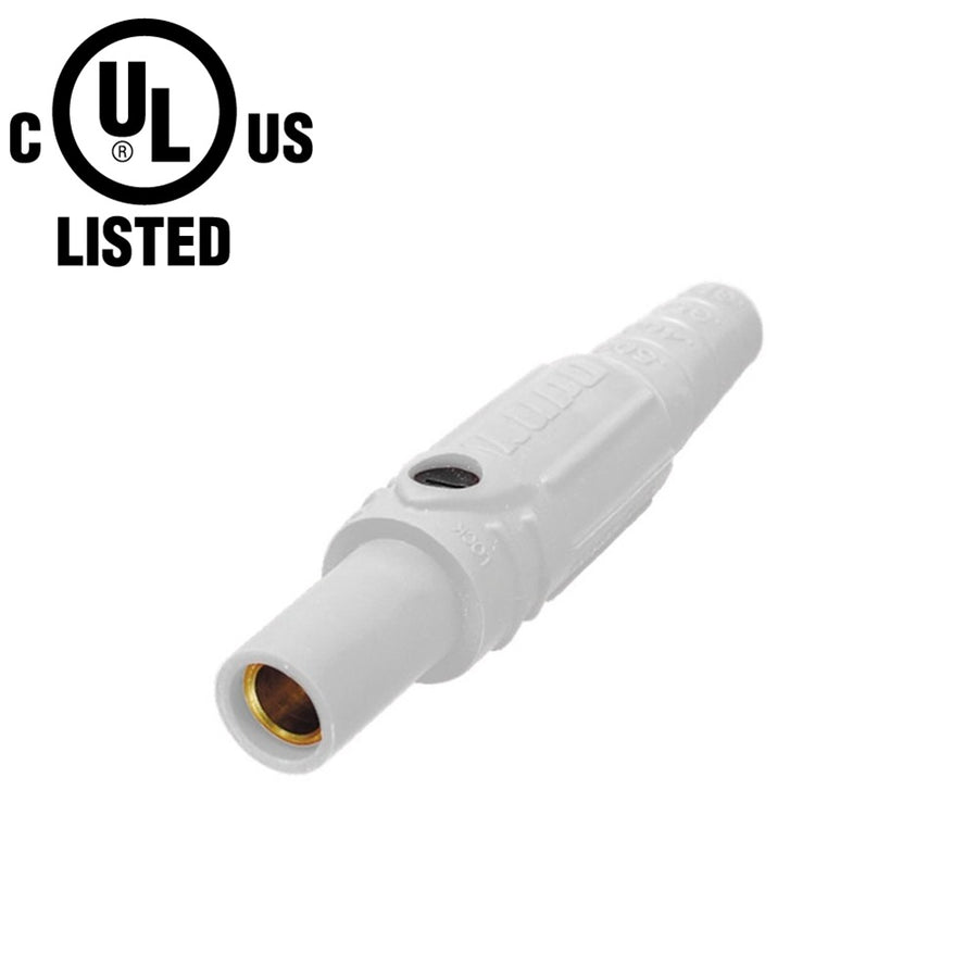 KL-150LFW - K-LOK 150 A Single-Pole Line Connector, Female, White, 600 V Maximum