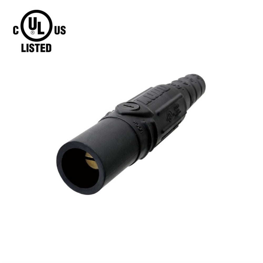 KL-150LMBK - K-LOK 150 A Single-Pole Line Connector Male Black