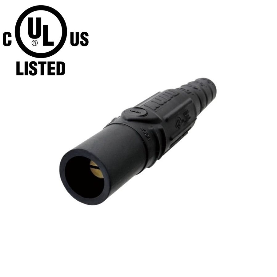 KL-150LMBK - K-LOK 150 A Single-Pole Line Connector, Male, Black, 600 V Maximum