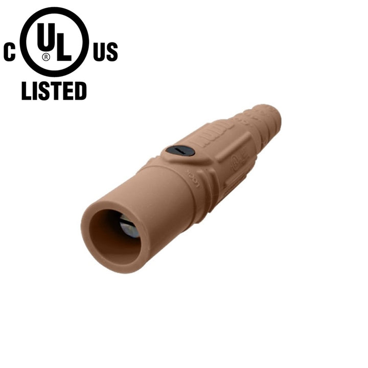 KL-150LMBN - K-LOK 150 A Single-Pole Line Connector Male Brown