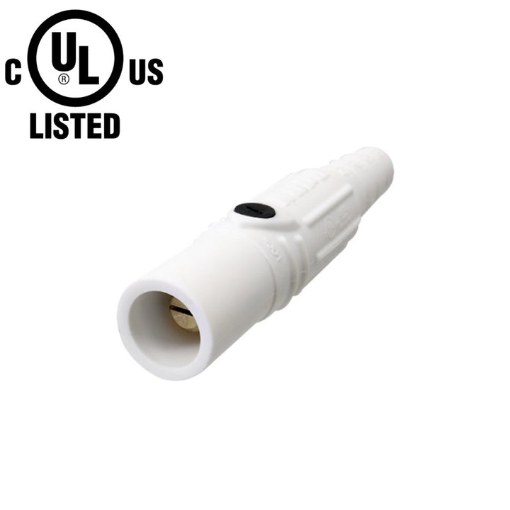 KL-150LMW - K-LOK 150 A Single-Pole Line Connector Male White