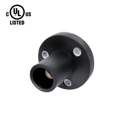 KL-150SMBK - K-LOK 150 A Single-Pole Panel Mount Receptacle Male (Thread-Stud Type) Black