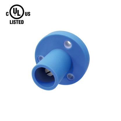 KL-150SMB - K-LOK 150 A Single-Pole Panel Mount Receptacle Male (Thread-Stud Type) Blue
