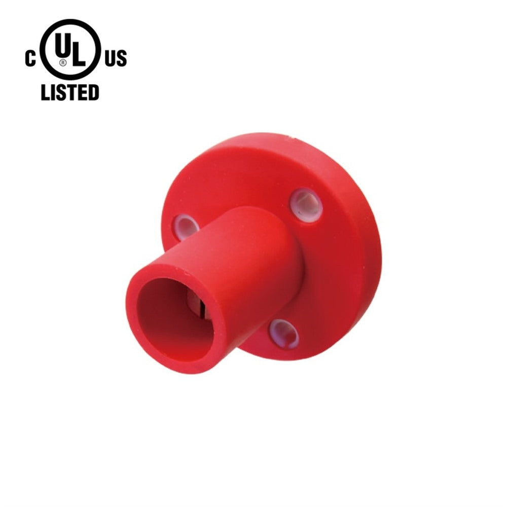 KL-150SMR - K-LOK 150 A Single-Pole Panel Mount Receptacle Male (Thread-Stud Type) Red
