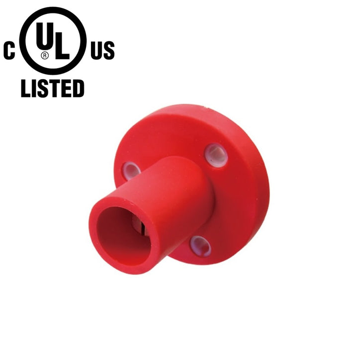 KL-150SMR - K-LOK 150 A Single-Pole Panel Mount Receptacle Male (Thread-Stud Type) Red