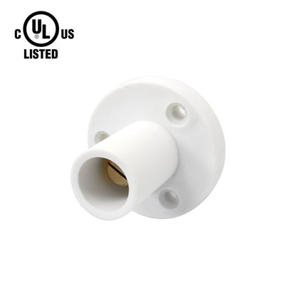 KL-150SMW - K-LOK 150 A Single-Pole Panel Mount Receptacle Male (Thread-Stud Type) White