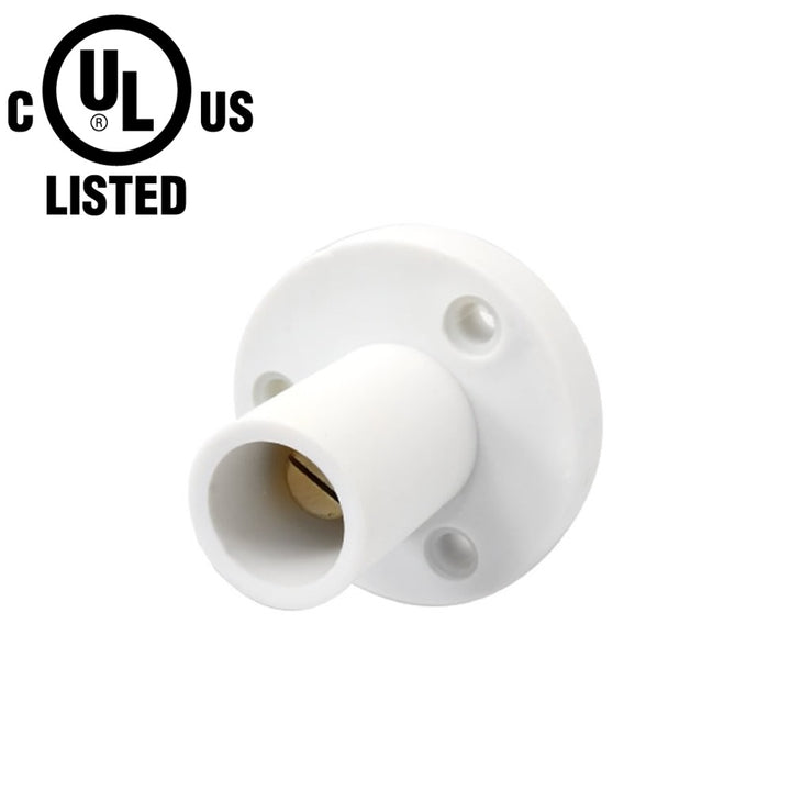 KL-150SMW - K-LOK 150 A Single-Pole Panel Mount Receptacle Male (Thread-Stud Type) White