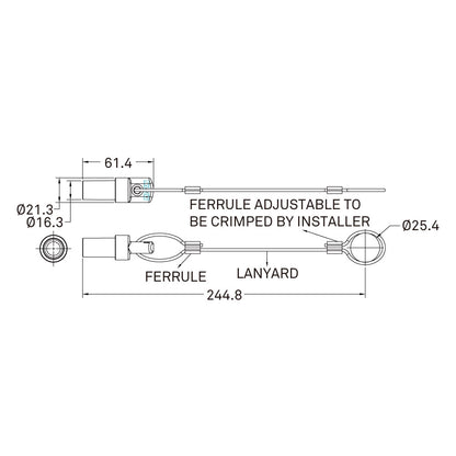 KL-15MPCB - K-LOK 150 A Male Connector Protective Cap, Blue