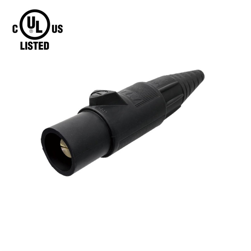 KL-400LMBK - K-LOK 400 A Single-Pole Line Connector Male Black