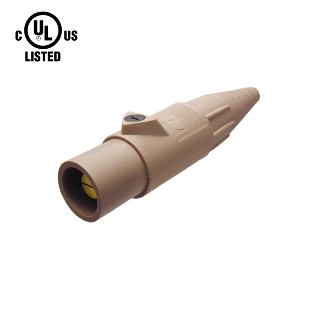 KL-400LMBN - K-LOK 400 A Single-Pole Line Connector Male Brown