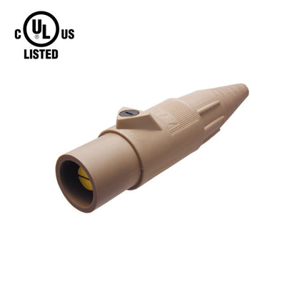 KL-400LMBN - K-LOK 400 A Single-Pole Line Connector Male Brown