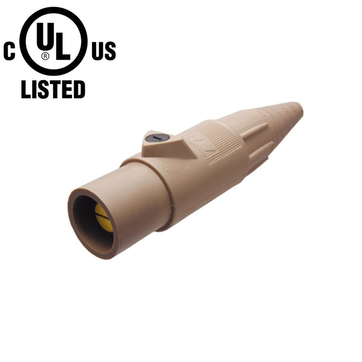 KL-400LMBN - K-LOK 400 A Single-Pole Line Connector Male Brown