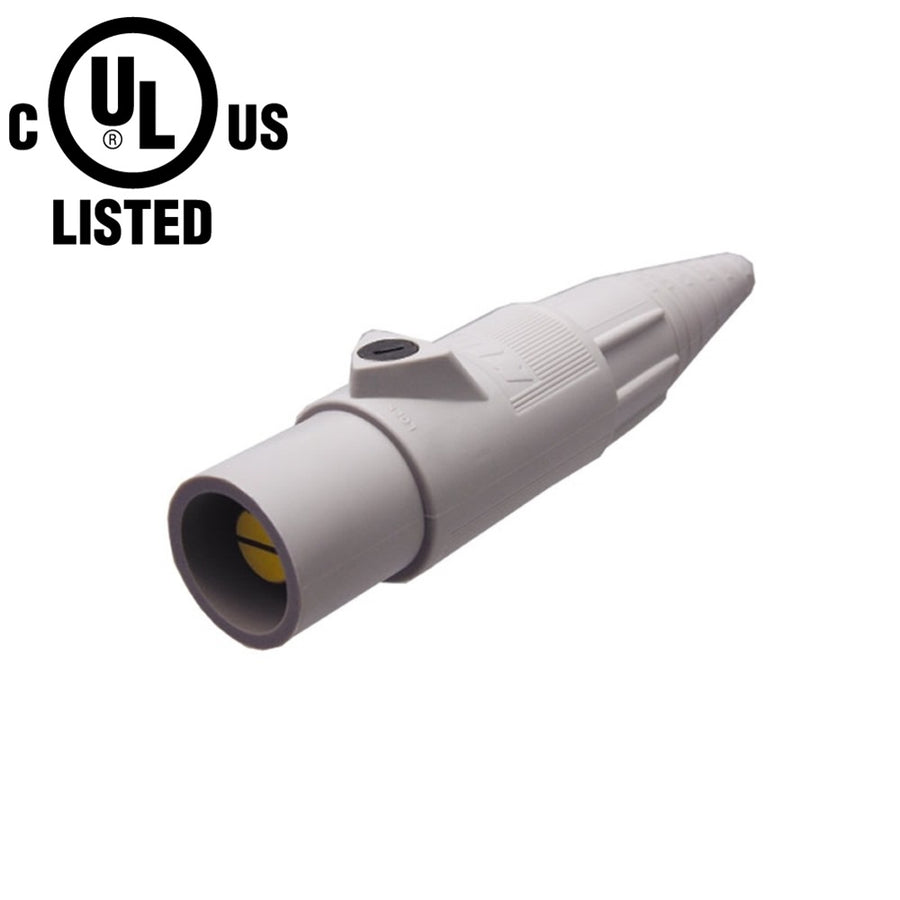 KL-400LMGY - K-LOK 400 A Single-Pole Line Connector, Male, Grey, 600 V Maximum