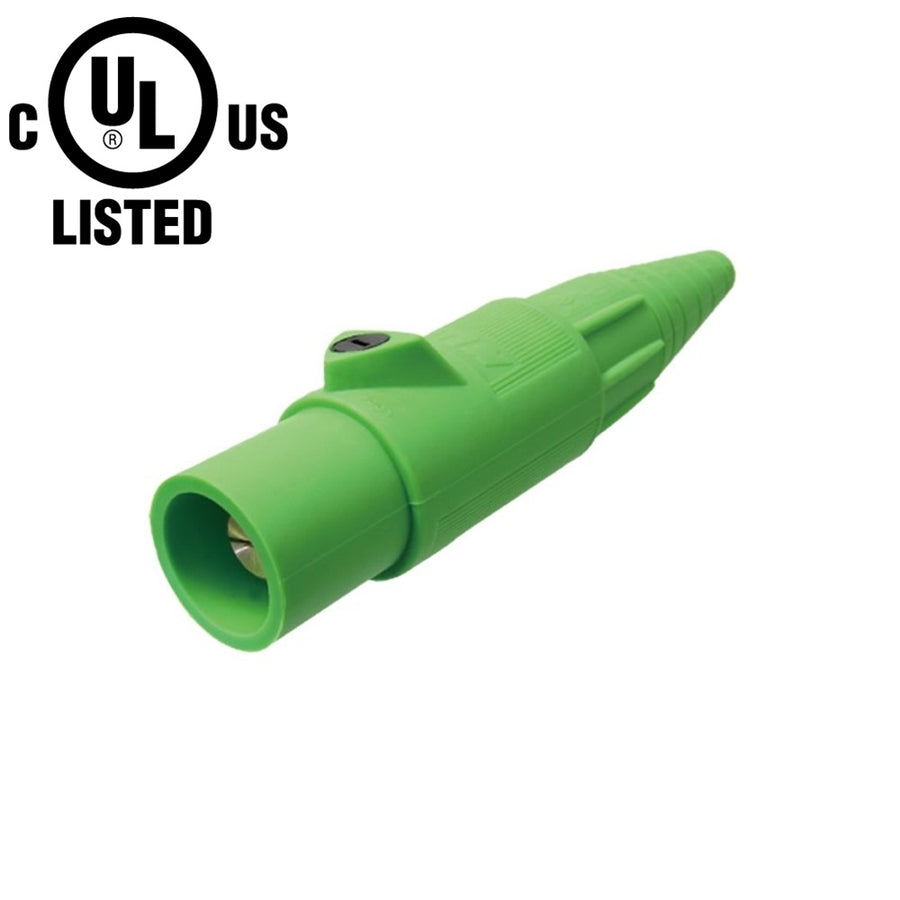 KL-400LMG - K-LOK 400 A Single-Pole Line Connector, Male, Green, 600 V Maximum