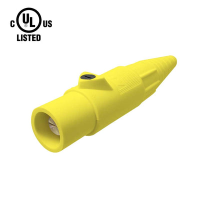 KL-400LMY - K-LOK 400 A Single-Pole Line Connector Male Yellow