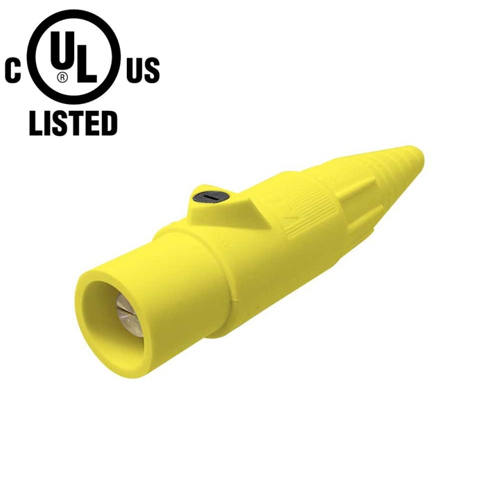 KL-400LMY - K-LOK 400 A Single-Pole Line Connector Male Yellow