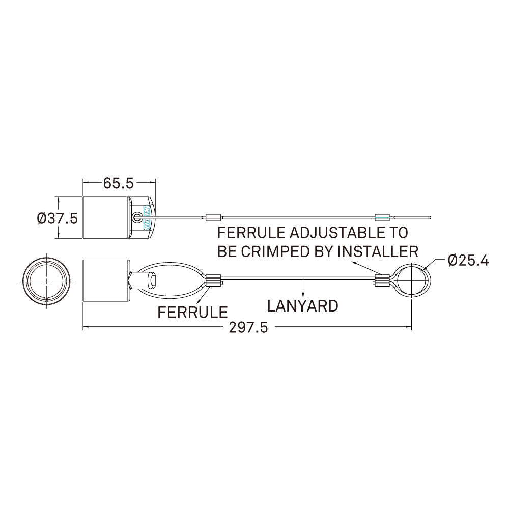 KL-40FPCBK - K-LOK 400 A Female Connector Protective Cap, Black