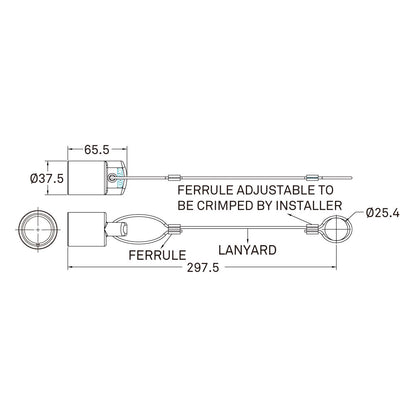KL-40FPCBK - K-LOK 400 A Female Connector Protective Cap, Black