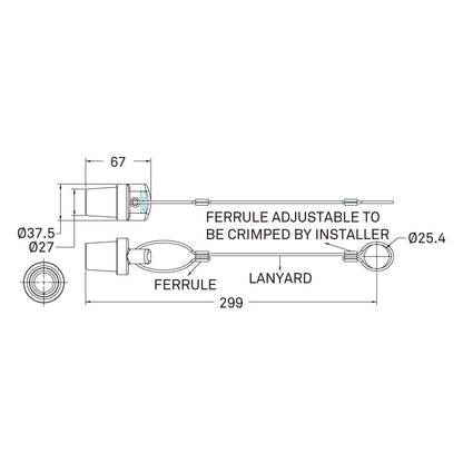 KL-40MPCB - K-LOK 400 A Male Connector Protective Cap, Blue