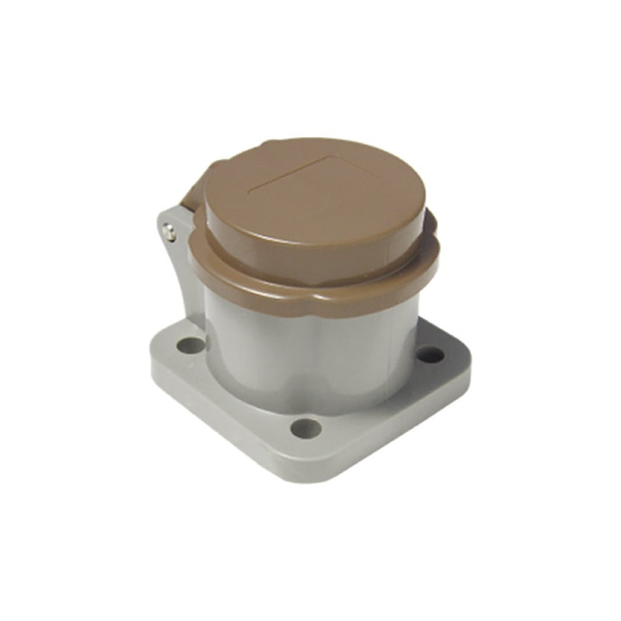 KL-DCBN - K-LOK Dust Cover for 400 A Cam-Type Receptacle, Brown