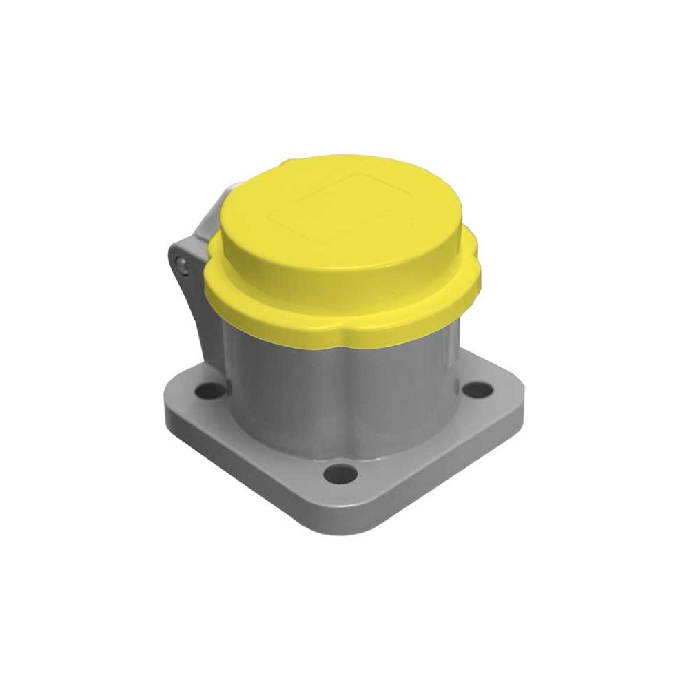 KL-DCY - K-LOK Dust Cover for 400 A Cam-Type Receptacle, Yellow