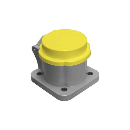 KL-DCY - K-LOK Dust Cover for 400 A Cam-Type Receptacle, Yellow