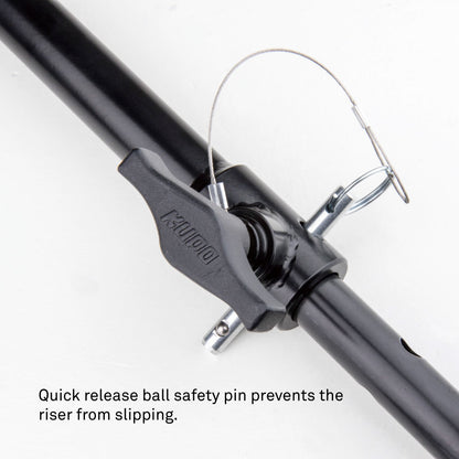 KLHB-0103 - Short telescopic hanger baby pin quick release ball safety pin detail