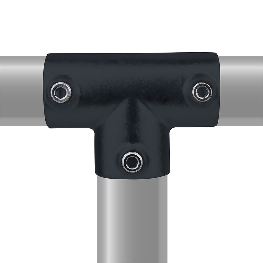 KPC-004B - Pipe Clamp Long Tee (Black)
