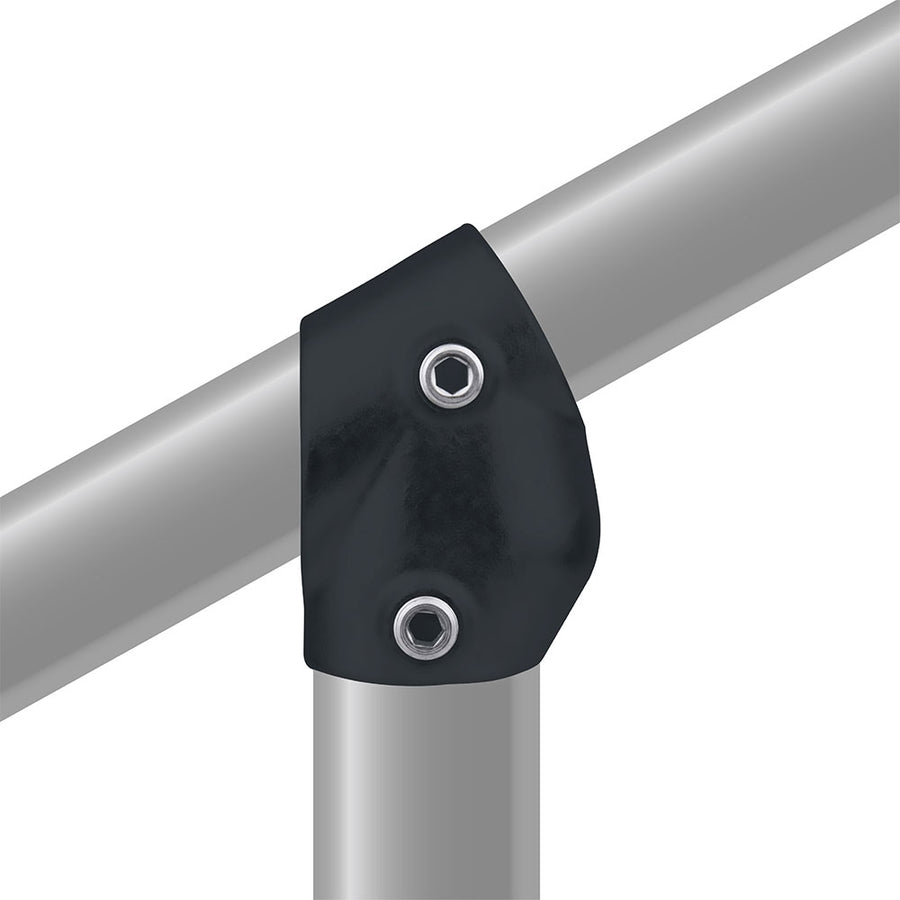 KPC-029B - Pipe Clamp Adjustable Short Tee (Black)