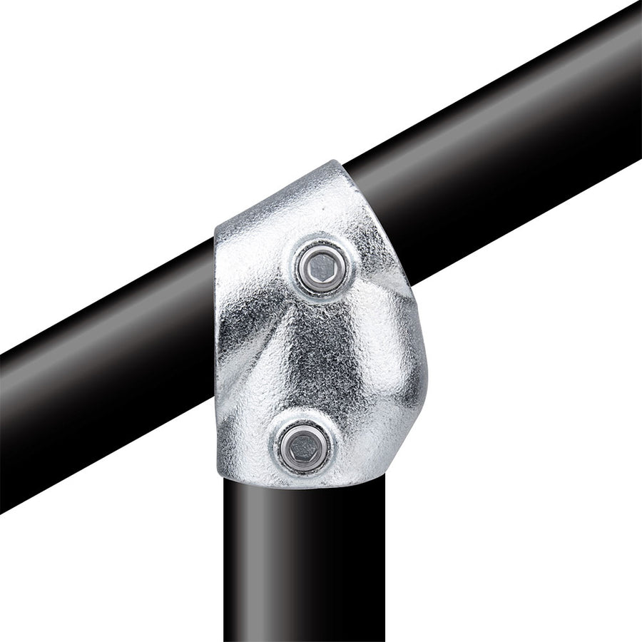 KPC-029 - Pipe Clamp Adjustable Short Tee (Silver)