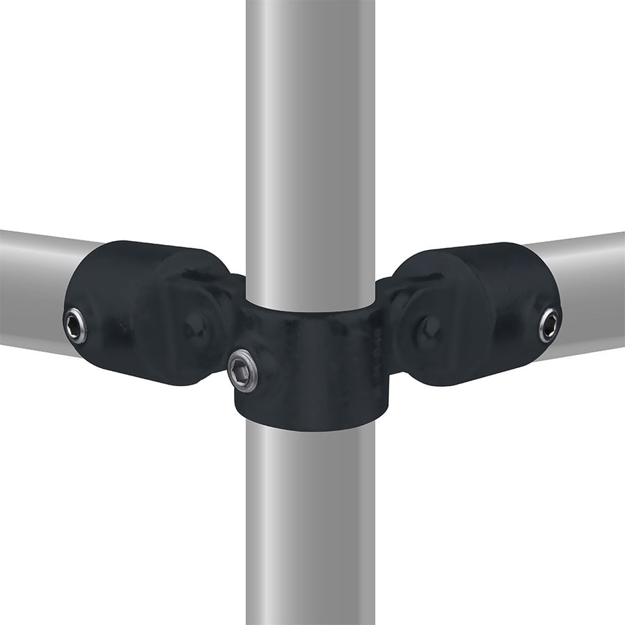 KPC-068B - Pipe Clamp 90? Corner Swivel (Black)