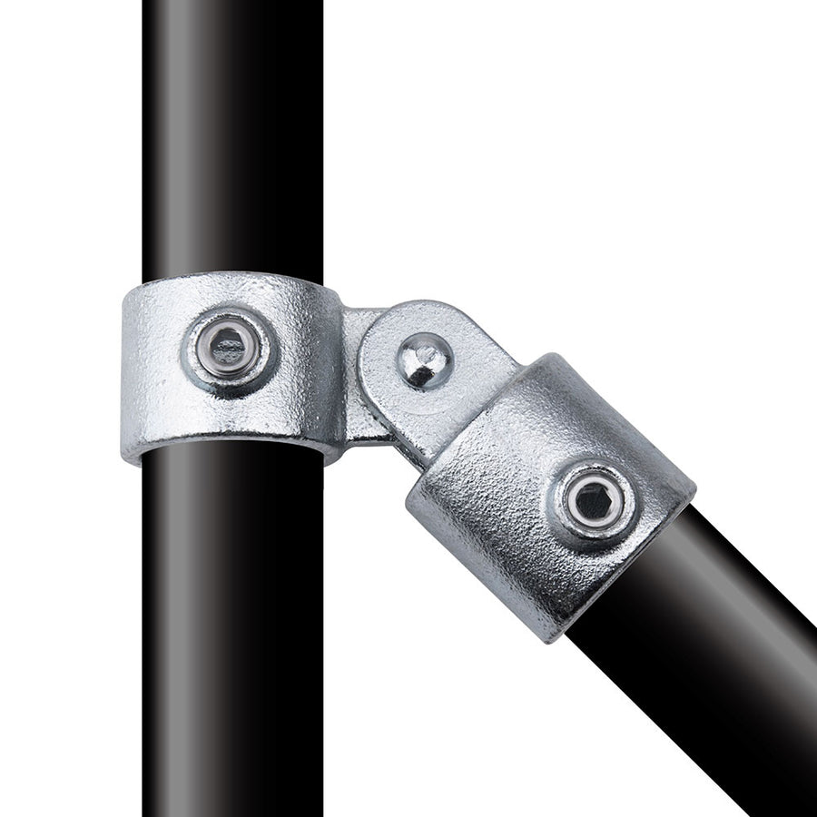KPC-073 - Pipe Clamp Single Swivel Combination (Silver)