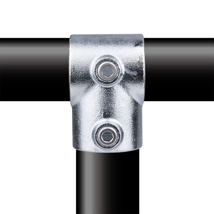 KPC-101 - Pipe Clamp Short Tee (Silver)