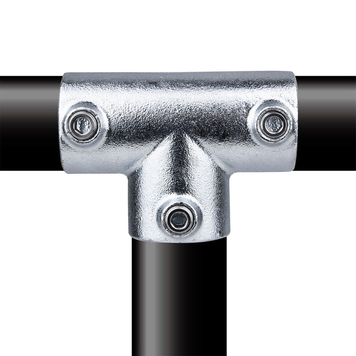 KPC-104 - Pipe Clamp Long Tee (Silver)