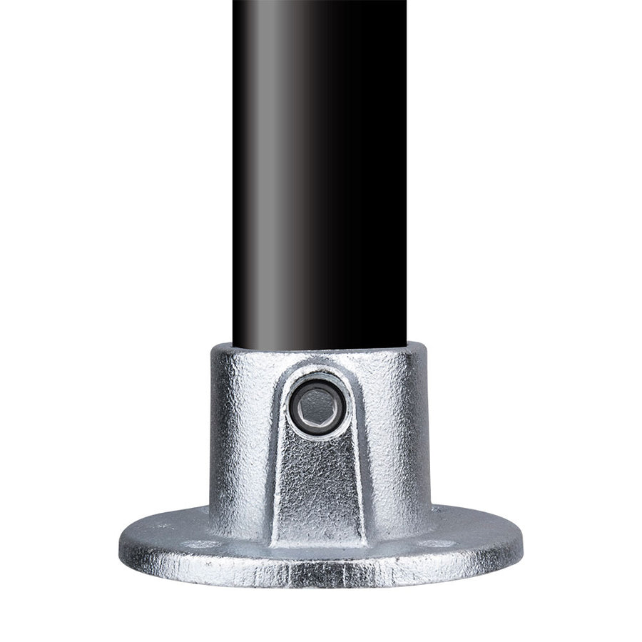 KPC-131 - Pipe Clamp Base Flange (Silver)