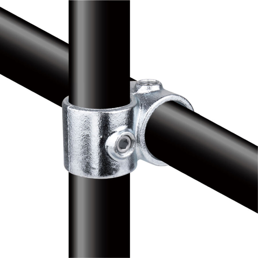KPC-161 - Pipe Clamp 90? Crossover (Silver)