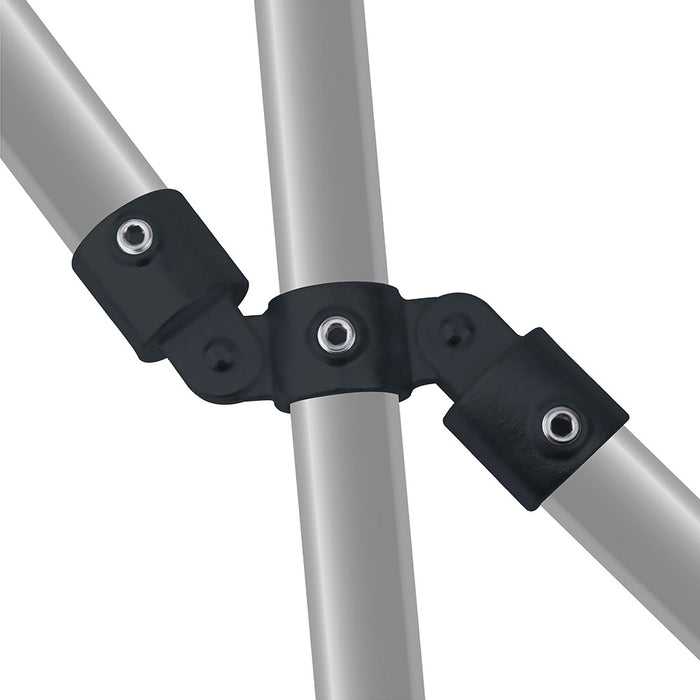 KPC-167B - Pipe Clamp Double Swivel Combination (Black)