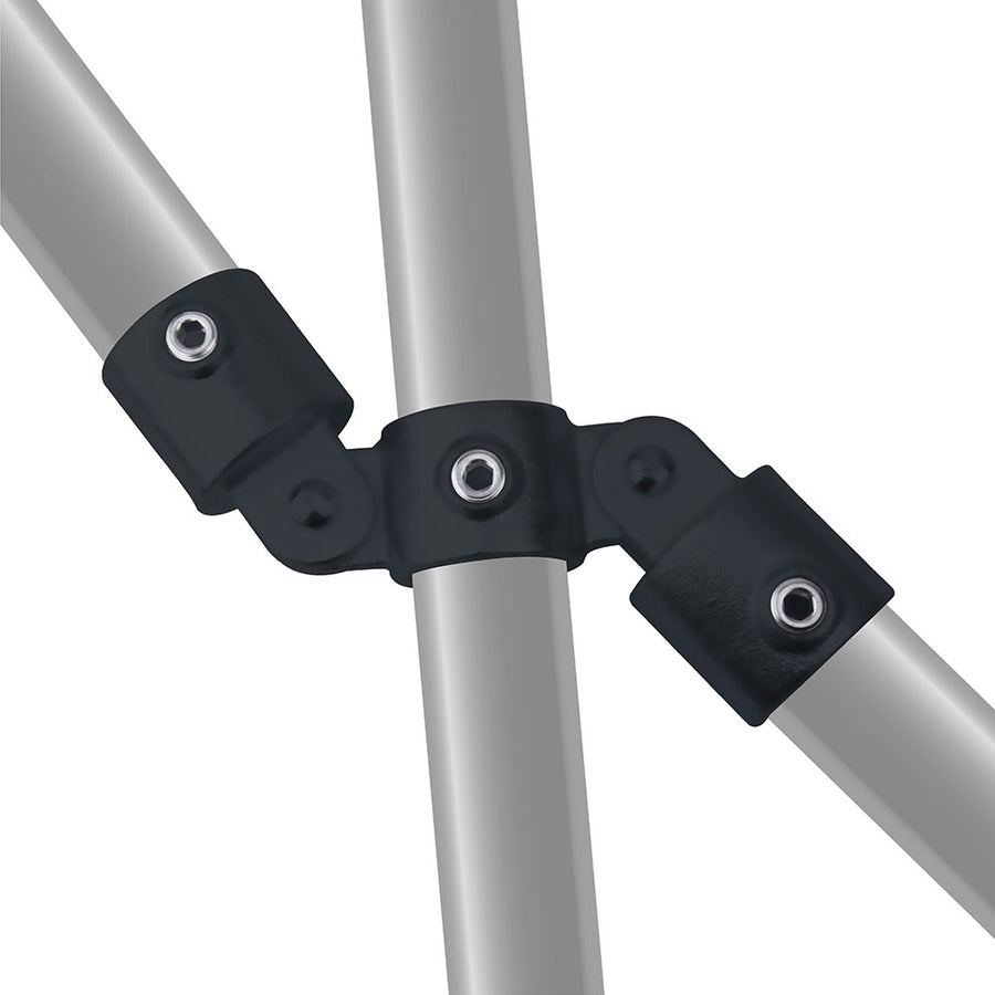 KPC-167B - Pipe Clamp Double Swivel Combination (Black)